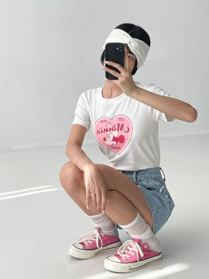 🇰🇷Direct from Korea🇰🇷 Sweetheart Minnie Retro Tee