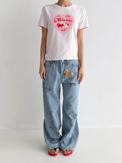 🇰🇷Direct from Korea🇰🇷 Sweetheart Minnie Retro Tee
