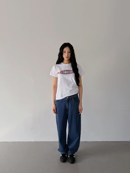 Korean Direct-Shipment Planet Vision Graphic Tee / Jeans