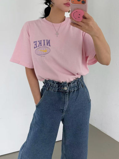 韓國直送Vintage Varsity Orbit Tee