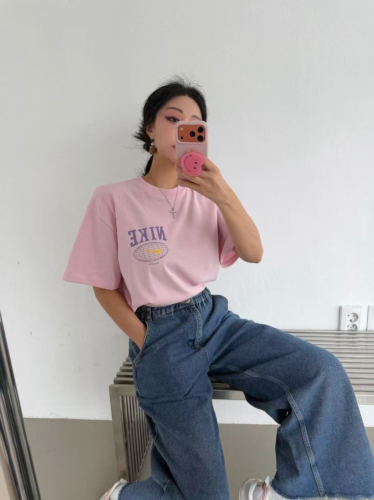 韓國直送Vintage Varsity Orbit Tee
