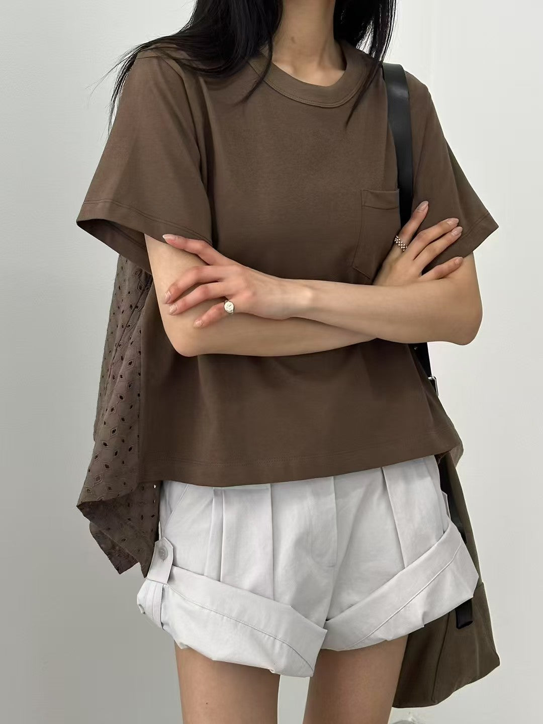 韓國直送Aria Lace-Back Tee  / Pants 短褲 / Pants 長褲