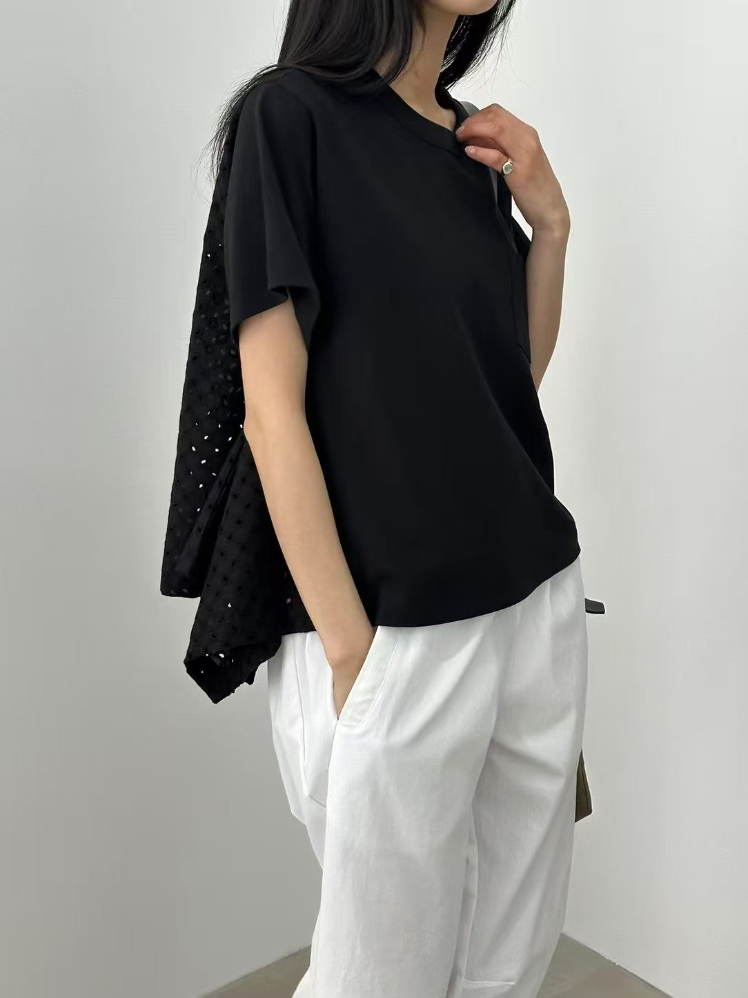 Direct from Korea: Aria Lace-Back Tee / Shorts / Pants