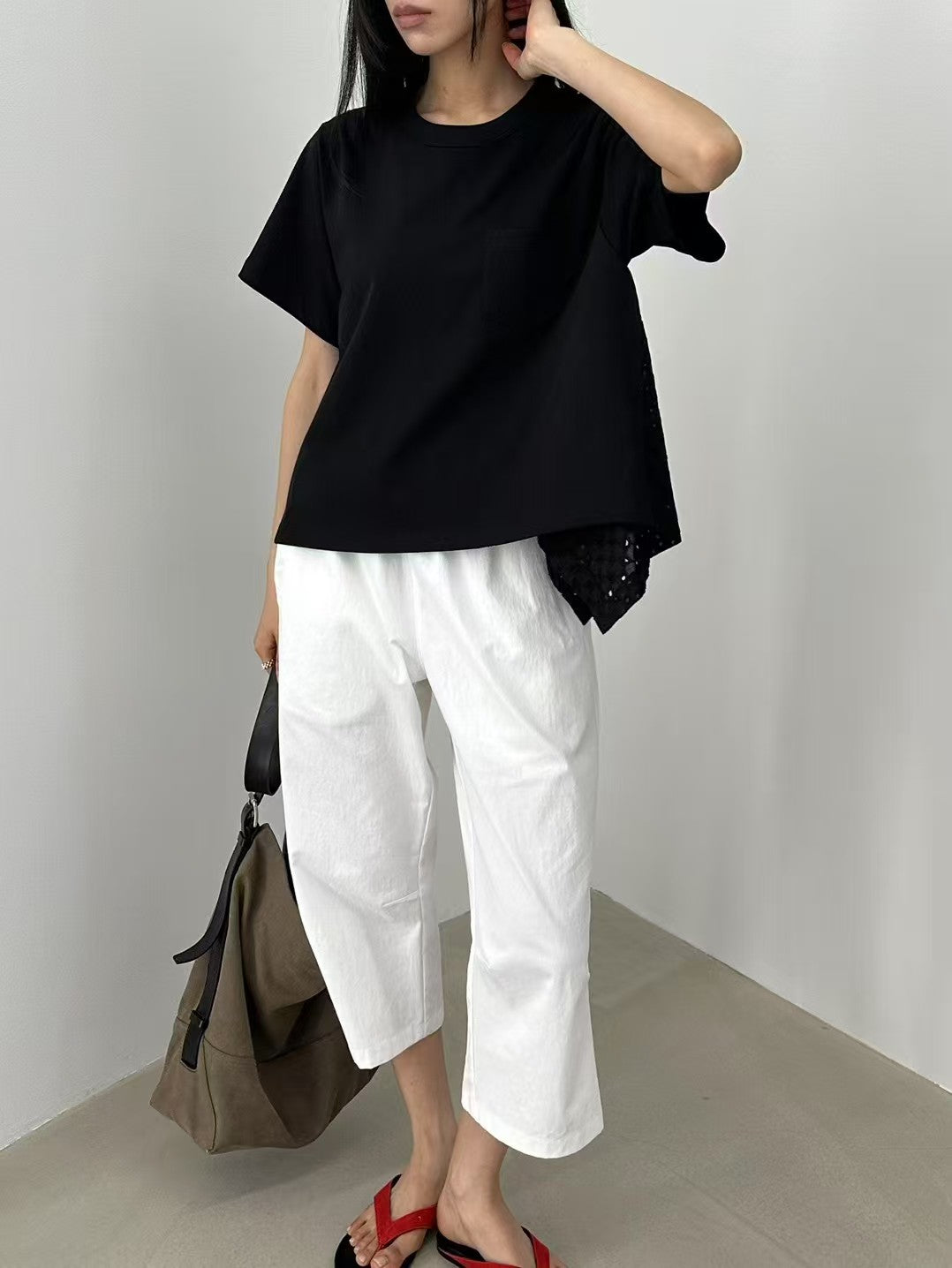 Direct from Korea: Aria Lace-Back Tee / Shorts / Pants