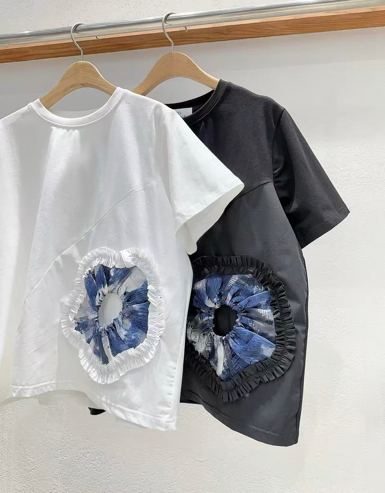 韓國直送Rosette Puff Tee