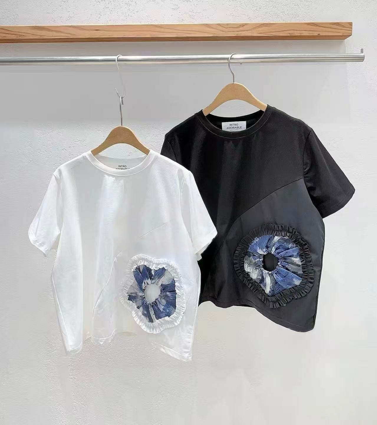 韓國直送Rosette Puff Tee