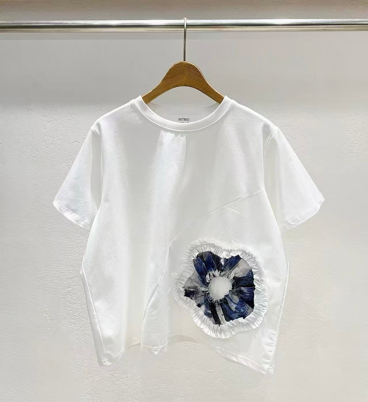 韓國直送Rosette Puff Tee