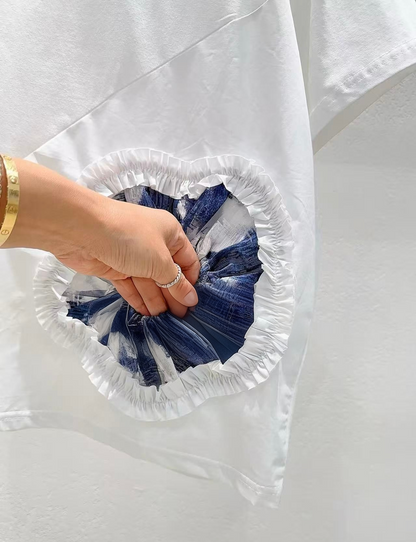 韓國直送Rosette Puff Tee