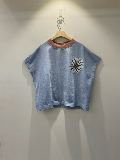 韓國直送Retro Stitch Boxy Tee