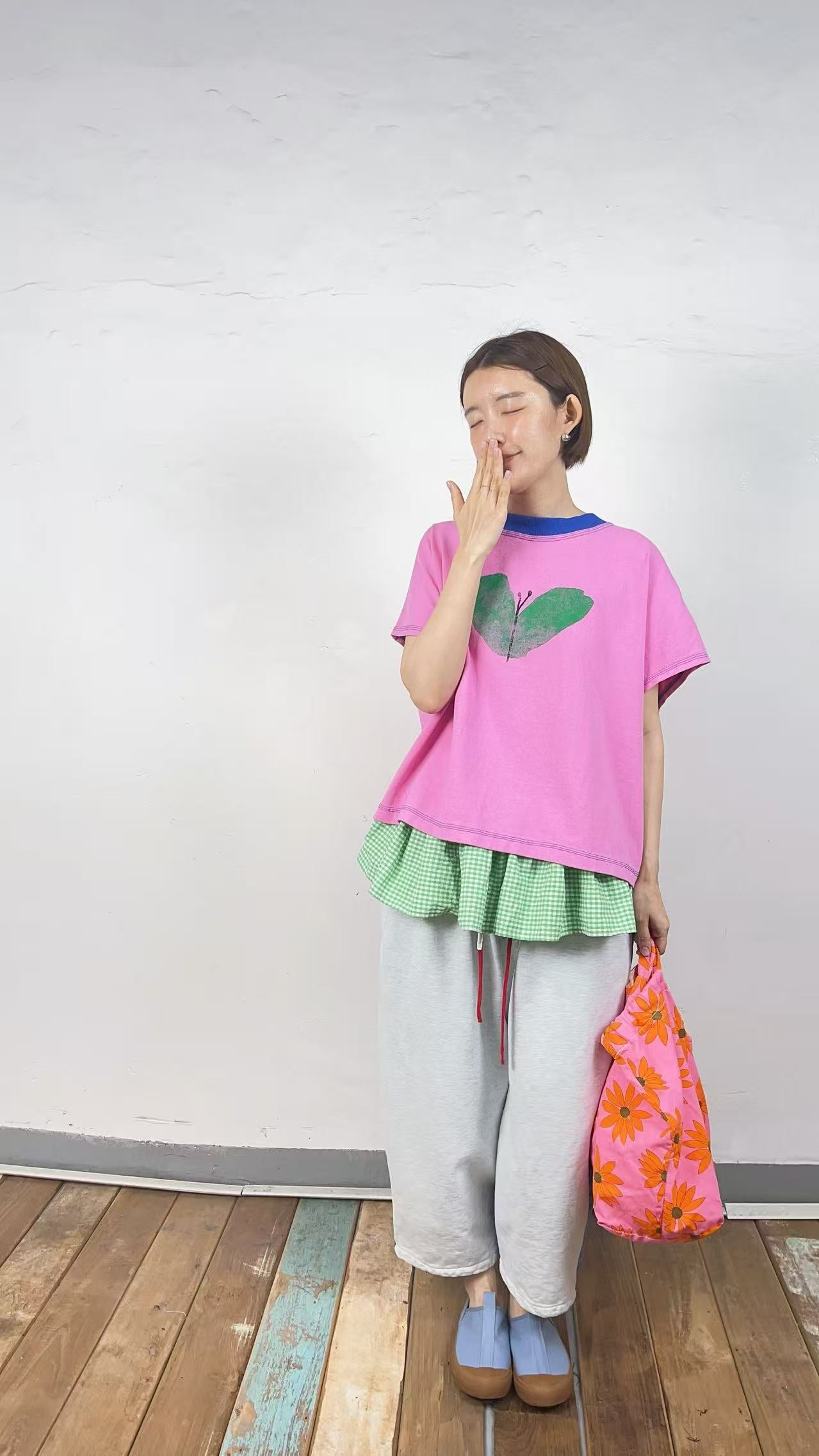 韓國直送Flutter &amp; Layer Tee