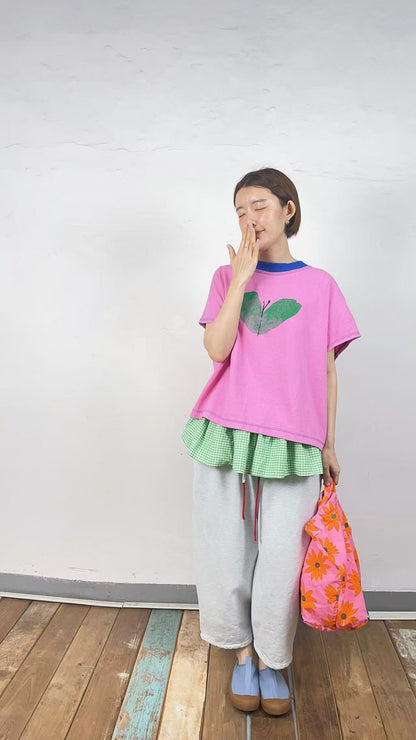 韓國直送Flutter &amp; Layer Tee