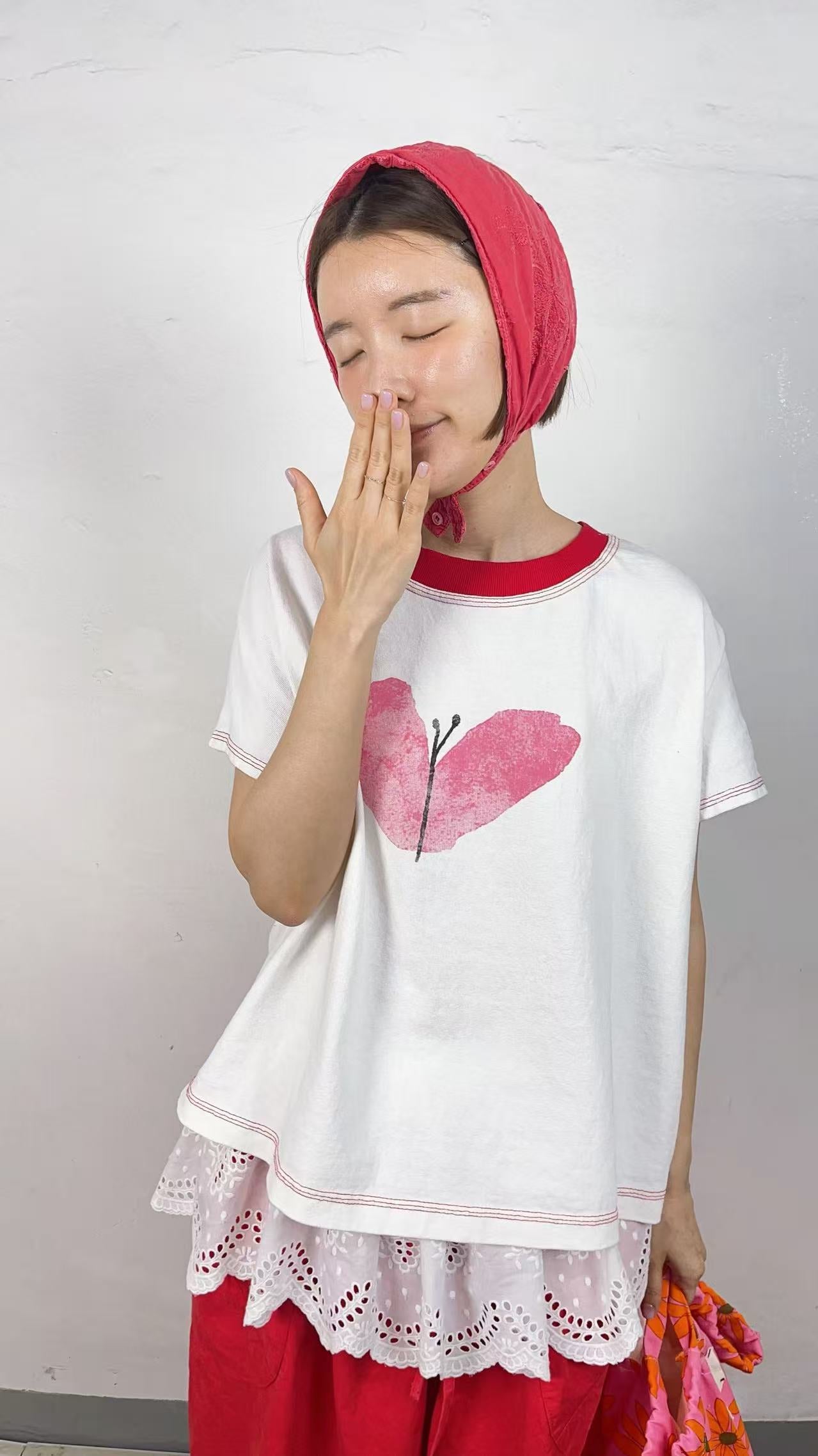 韓國直送Flutter &amp; Layer Tee