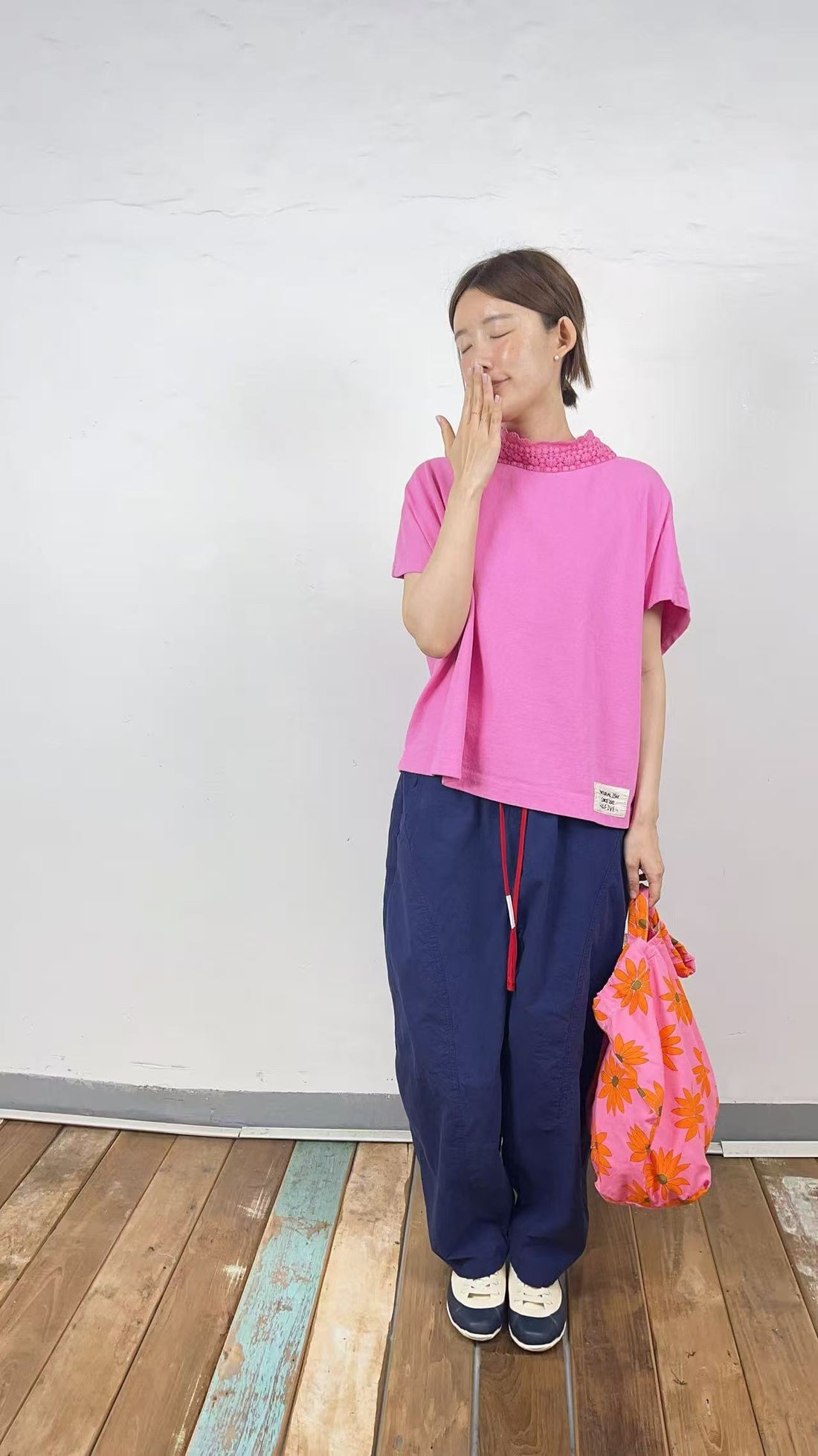 韓國直送Relaxed Drawstring Pants / Tee