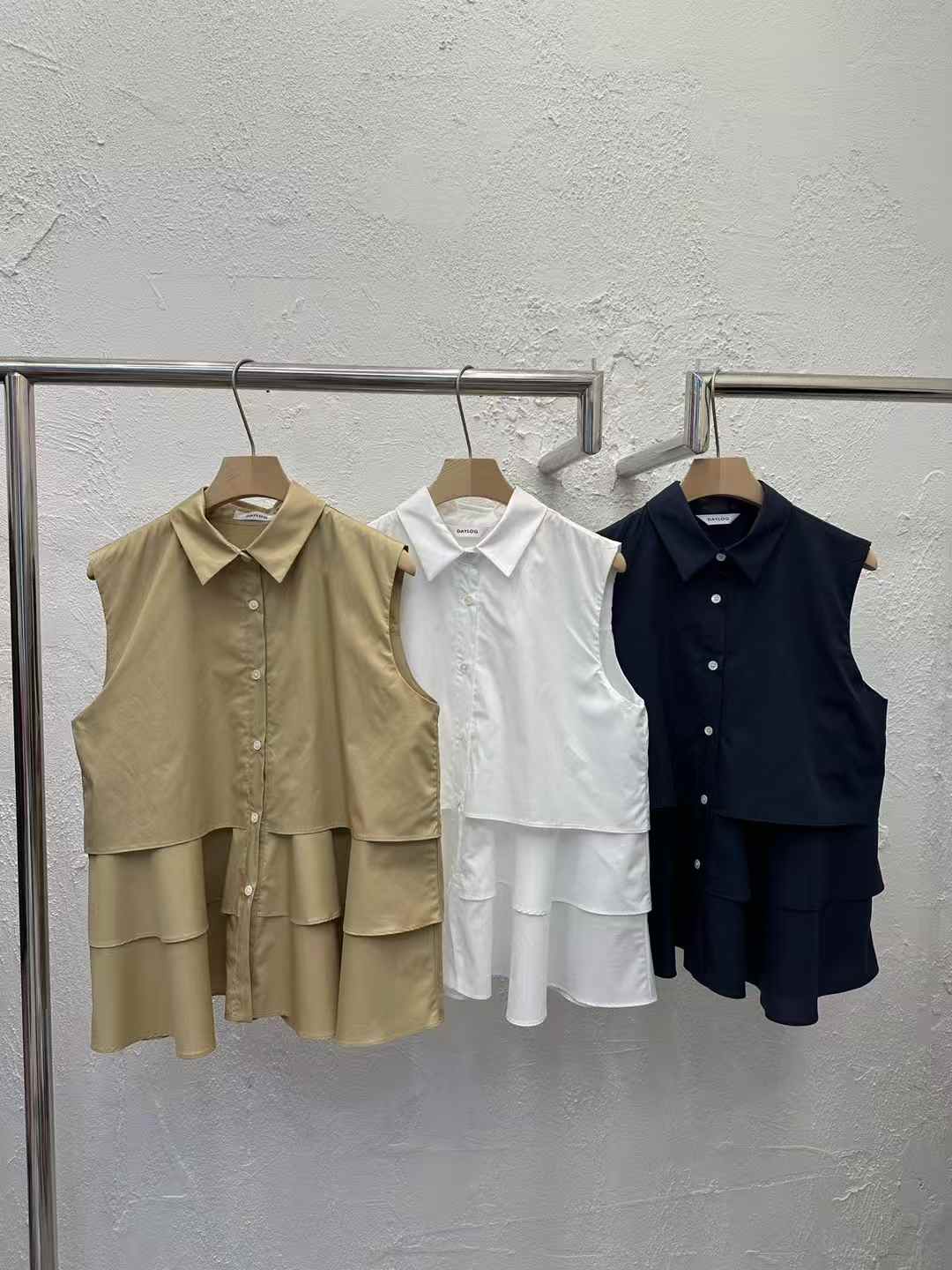 韓國直送Tiered Harmony Sleeveless Shirt
