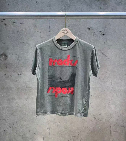 Korean Direct Delivery Tracks "Inverted Graphic Tee / Skirt