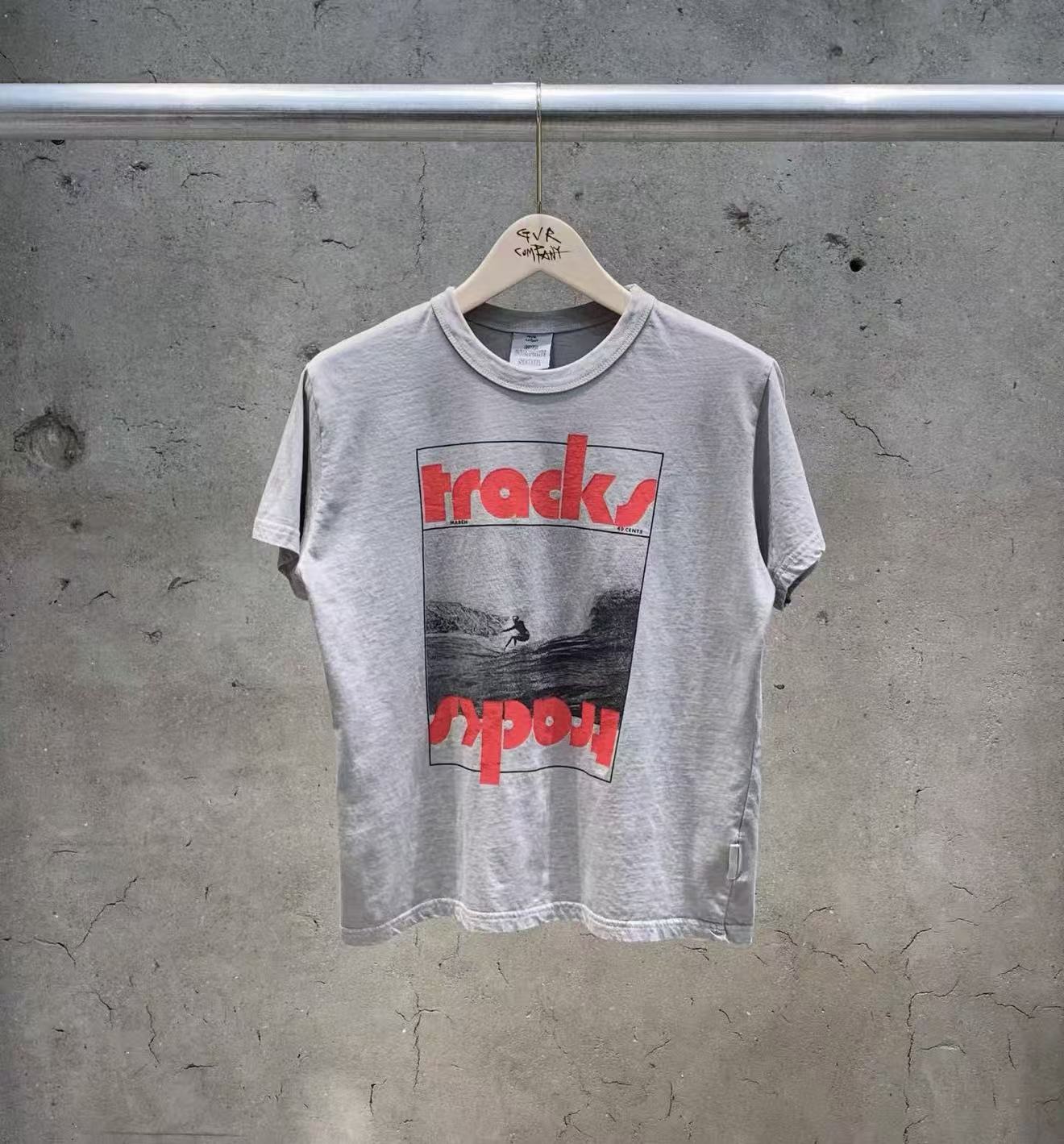Korean Direct Delivery Tracks "Inverted Graphic Tee / Skirt