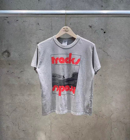 Korean Direct Delivery Tracks "Inverted Graphic Tee / Skirt