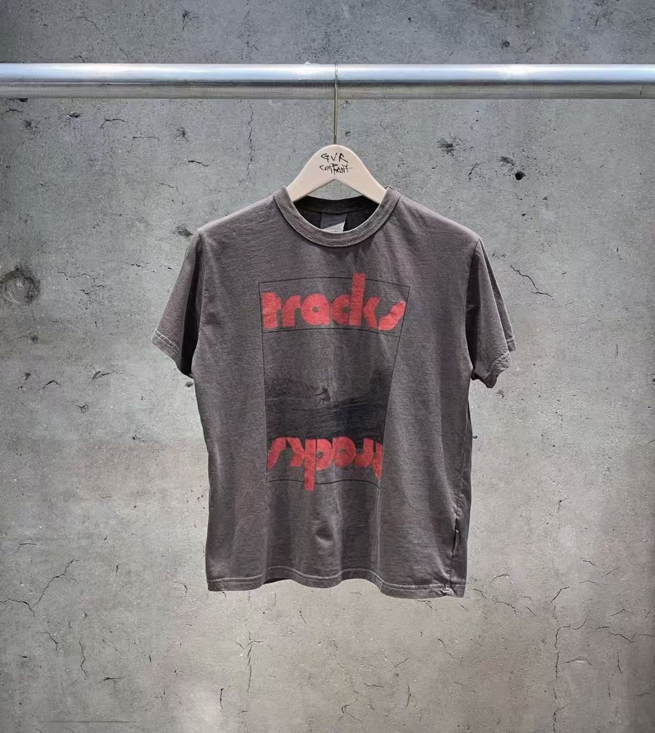 Korean Direct Delivery Tracks "Inverted Graphic Tee / Skirt