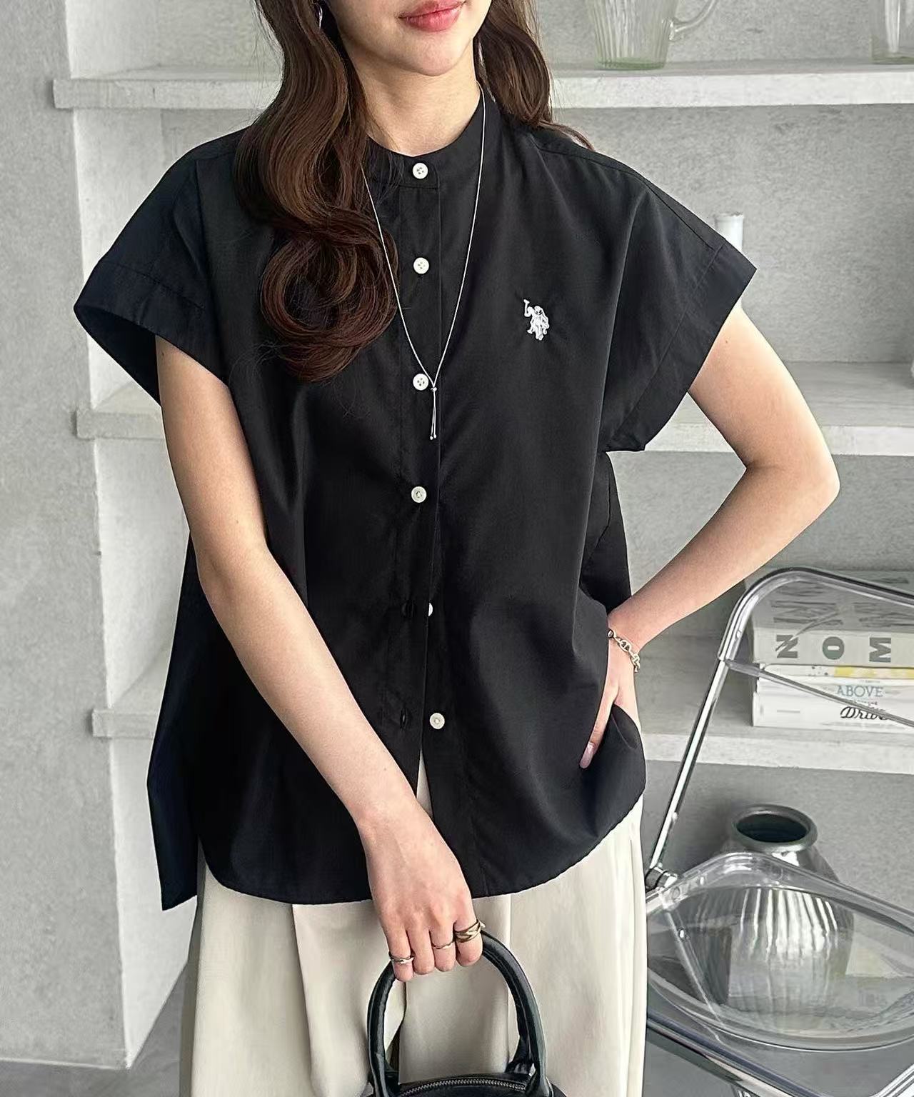 日本直送US. POLO. ASSN French Sleeve Shirt