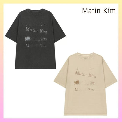 Matin Kim Pigment Graffiti Logo Tee