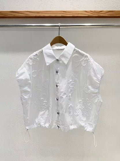 韓國直送Flora Bloom Drawstring Top