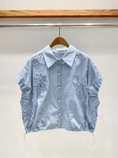 韓國直送Flora Bloom Drawstring Top