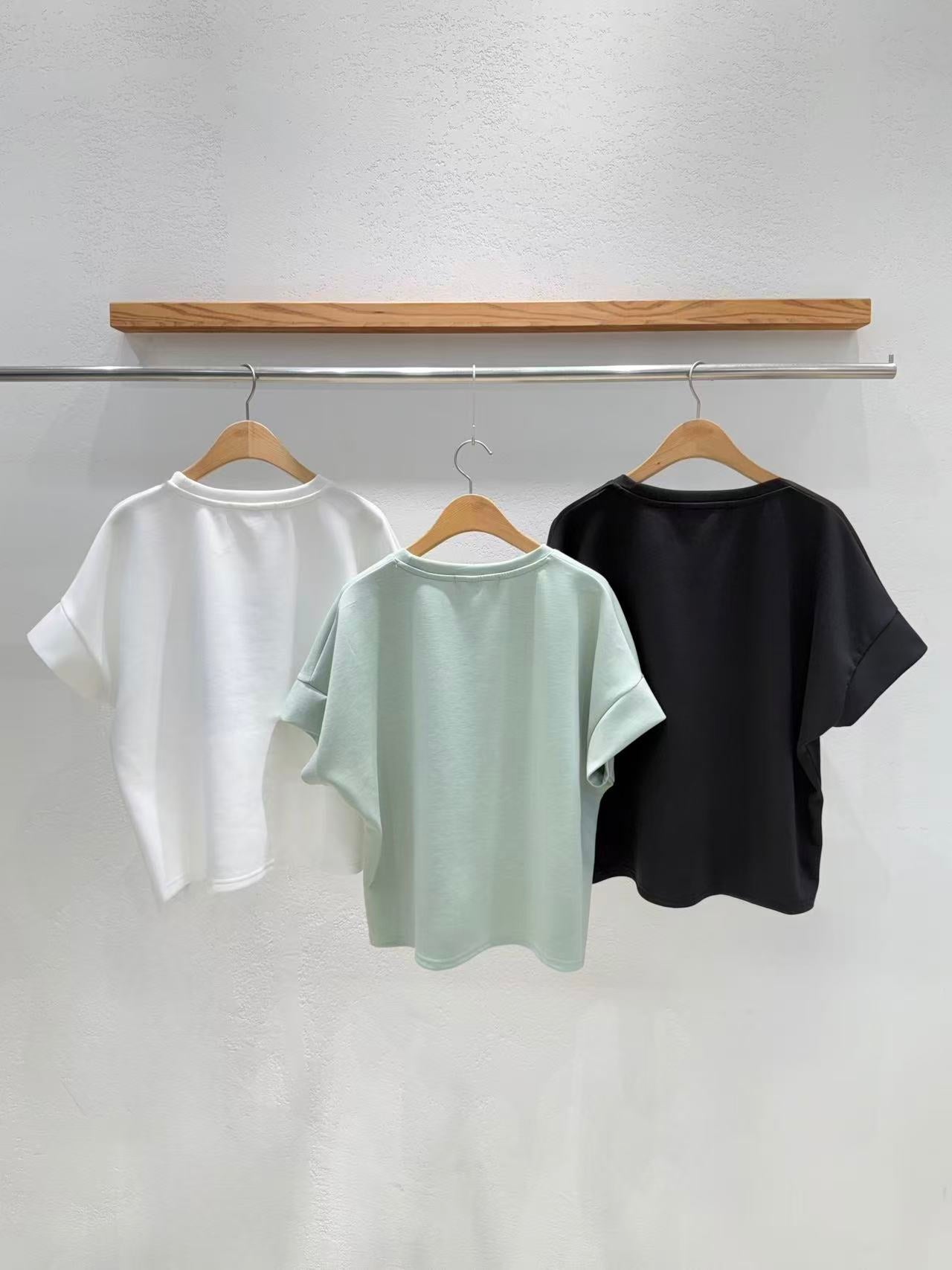 Korean Direct Shipping "Miss Your Smile" Embellished Tee