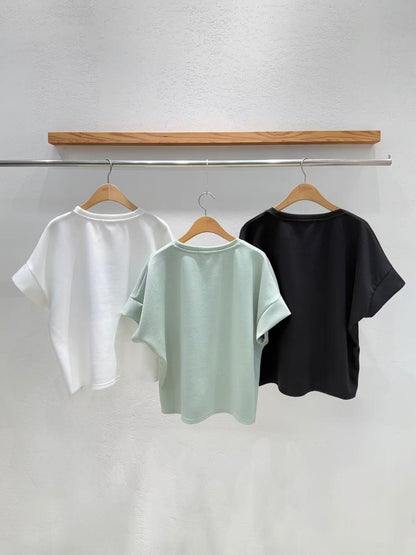 Korean Direct Shipping "Miss Your Smile" Embellished Tee