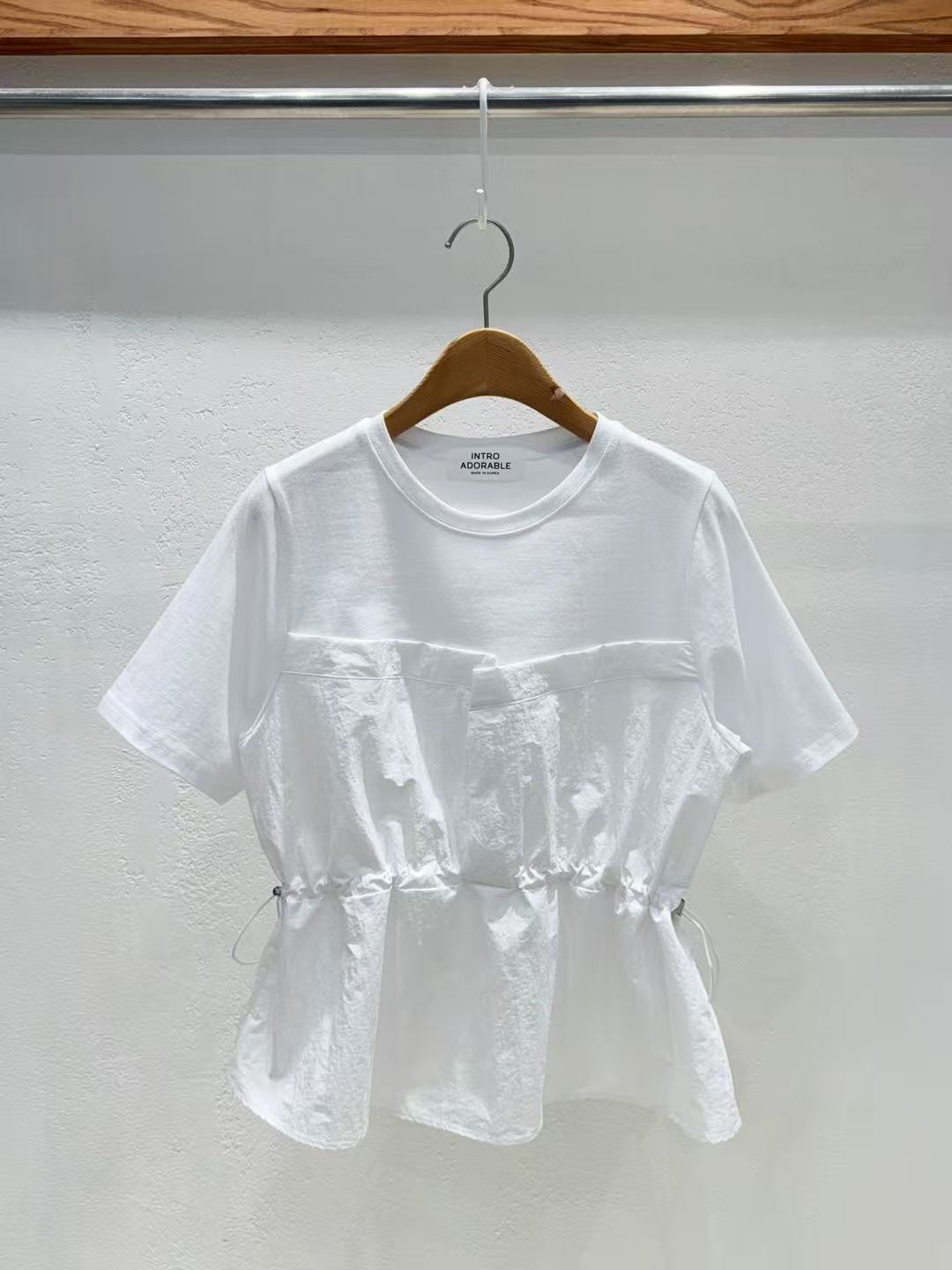韓國直送Adora Layered Drawstring Tee