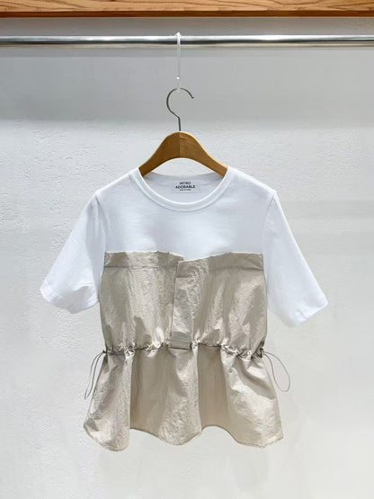 韓國直送Adora Layered Drawstring Tee