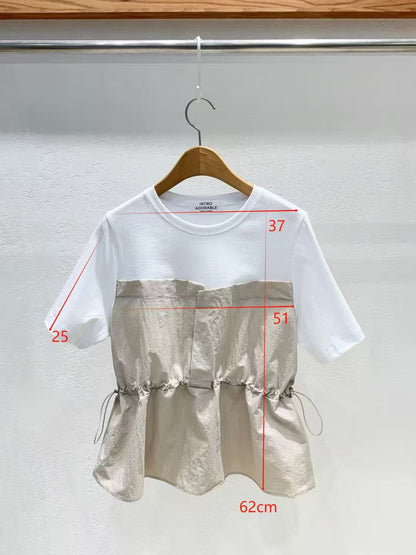 韓國直送Adora Layered Drawstring Tee