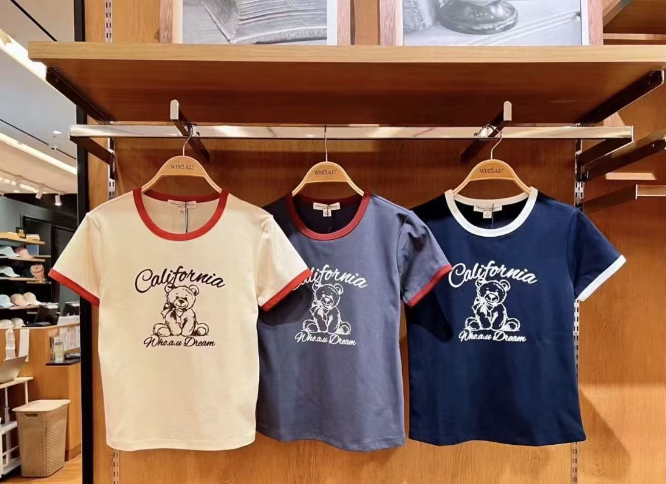 韓國直送WHO.A.U California Dream Bear Tee 🌟貨期3-4 星期🌟