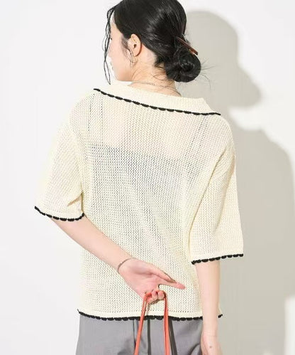 Mesh Color Block Cardigan
