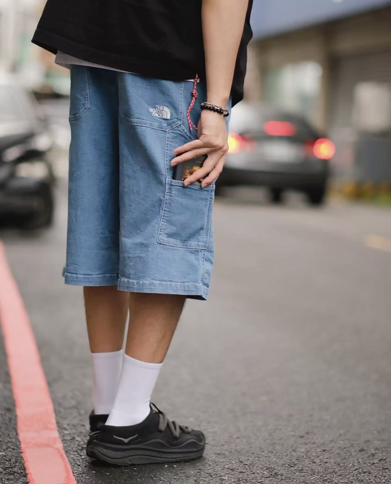 韓國直送TNF BRIS DENIM SHORTS