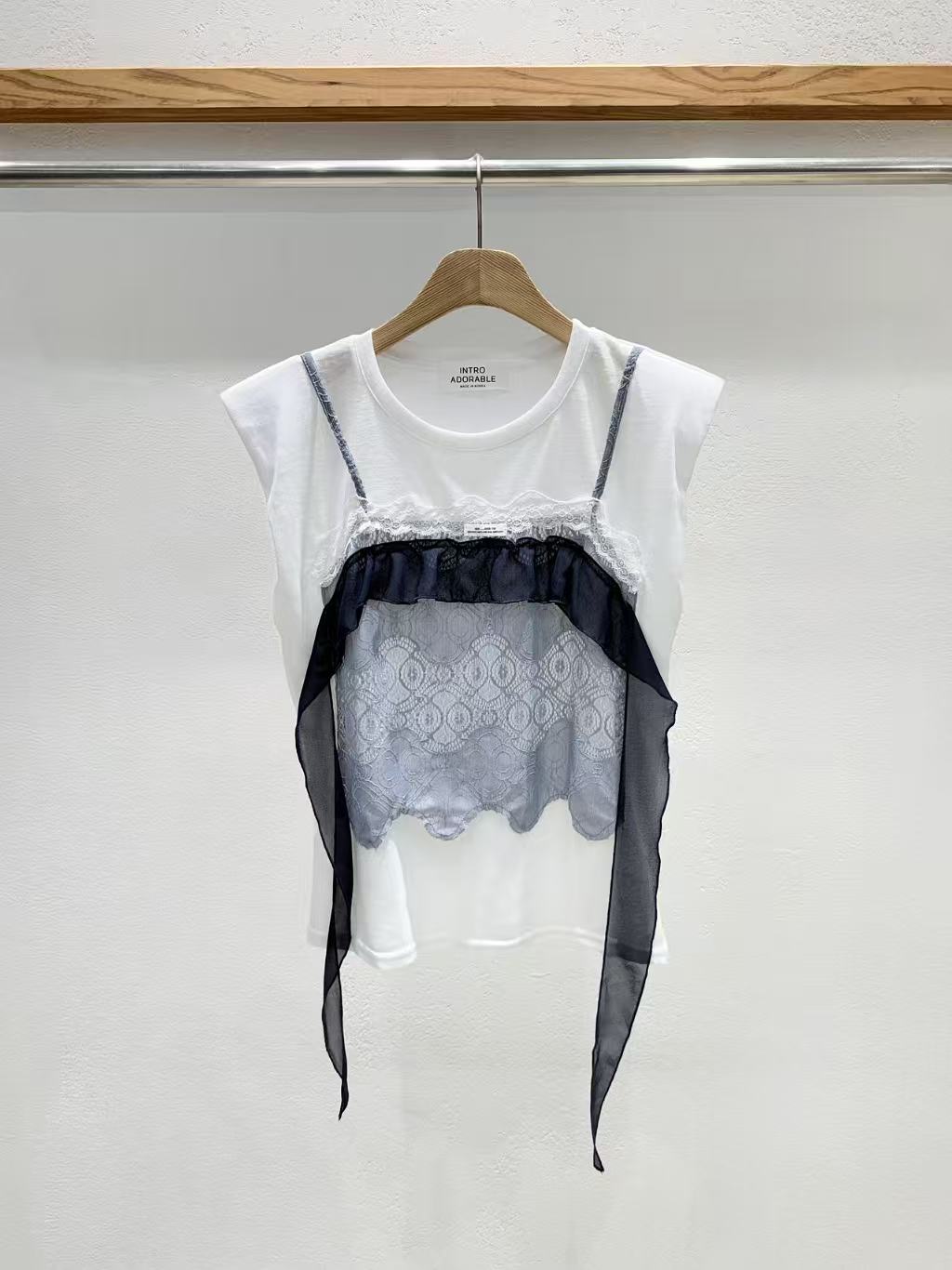 韓國直送Aria Lace Layered Top