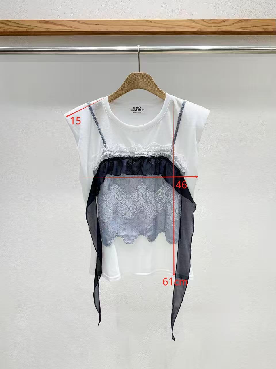 韓國直送Aria Lace Layered Top