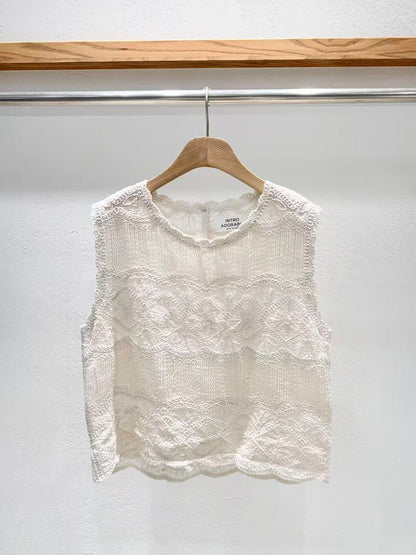 Korea Direct Aria Lace Knit Vest