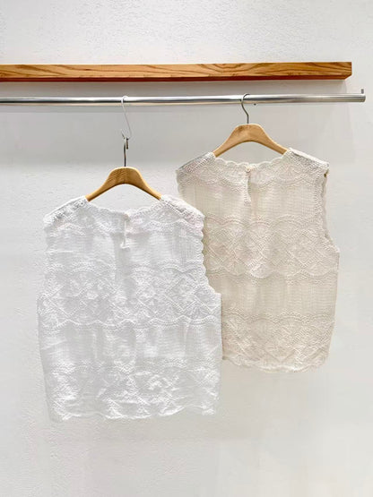 Korea Direct Aria Lace Knit Vest