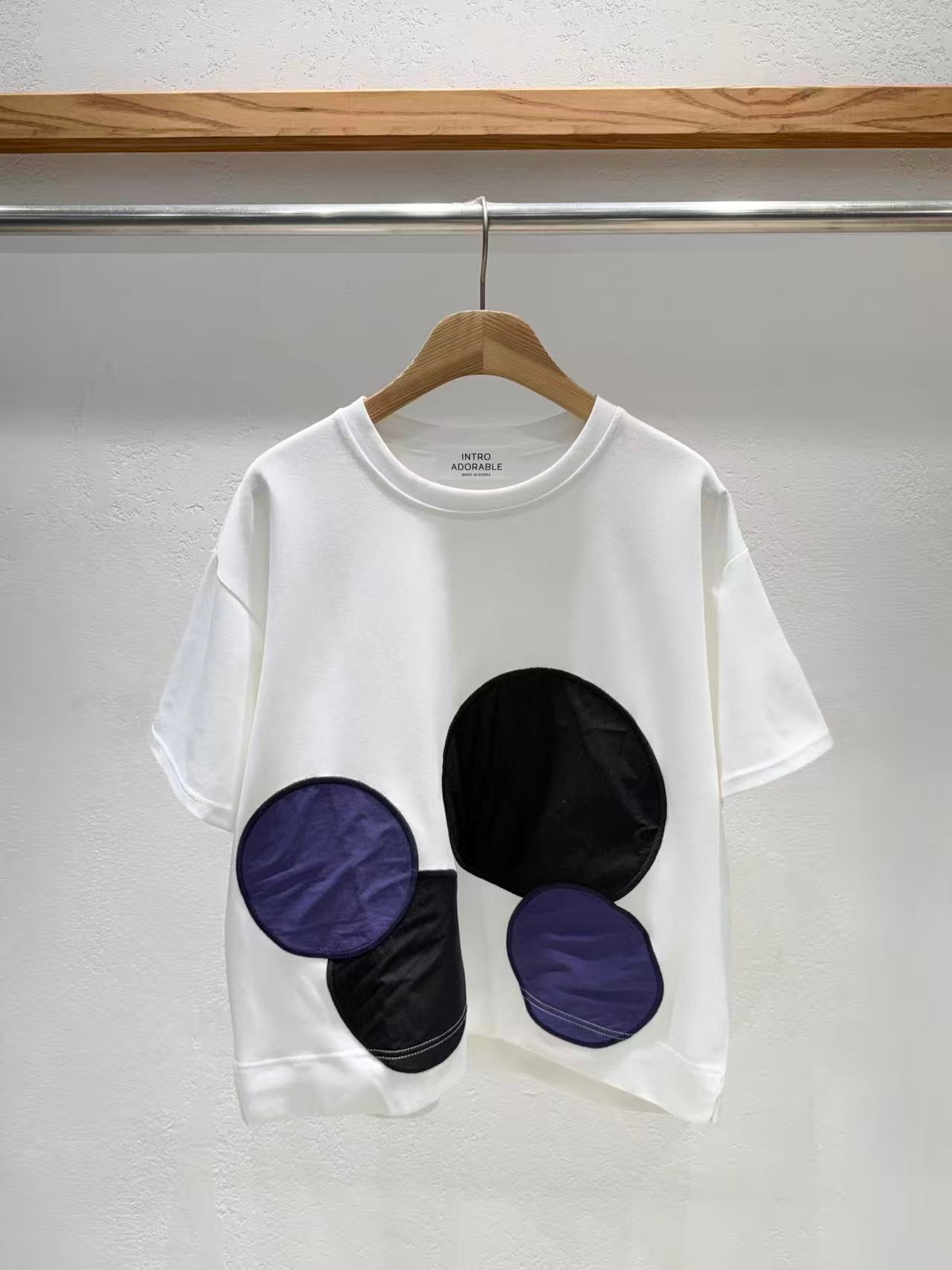 韓國直送Abstract Orbit Oversized Tee