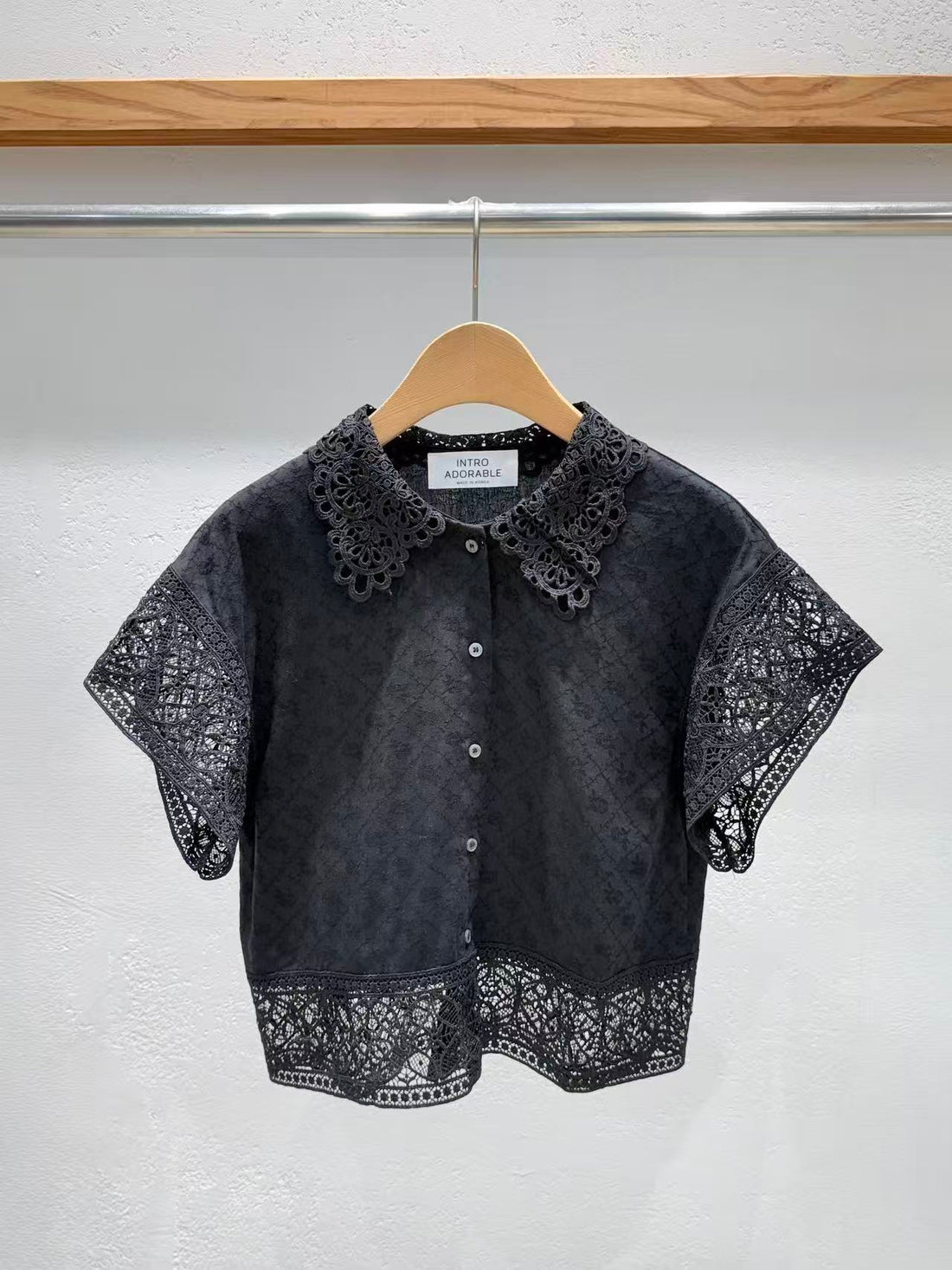 韓國直送Elysian Lace Collar Blouse⁠