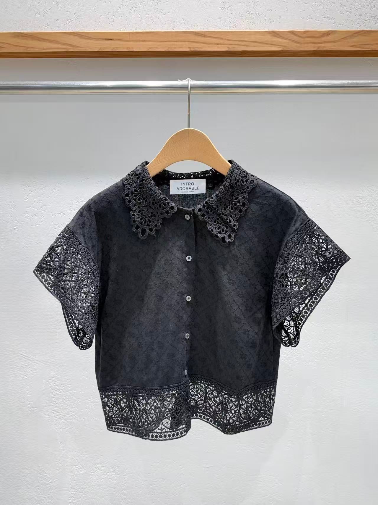 Direct from Korea Elysian Lace Collar Blouse