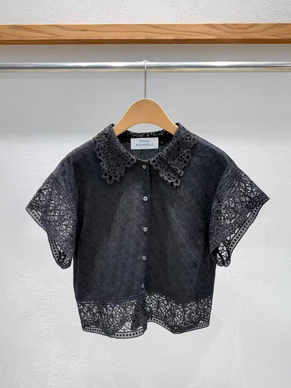 Direct from Korea Elysian Lace Collar Blouse