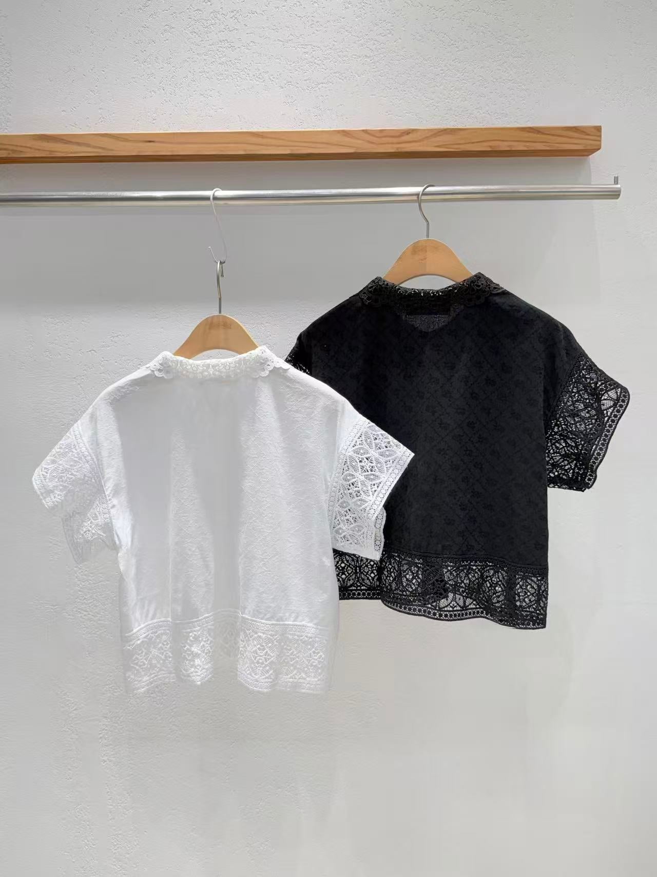 Direct from Korea Elysian Lace Collar Blouse
