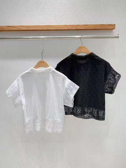 Direct from Korea Elysian Lace Collar Blouse