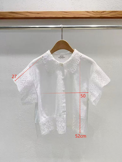 Direct from Korea Elysian Lace Collar Blouse