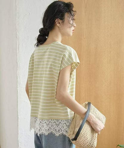 Direct from Japan Lacy Lace Hem Tee