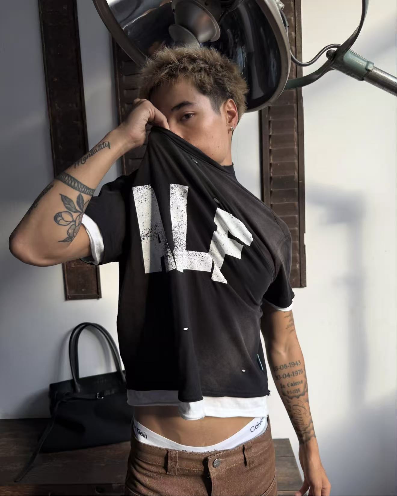 Alfaer Layering Sunfaded Tee