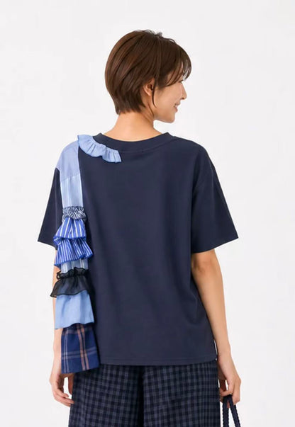 Ocean Breeze Spliced Frill Tee