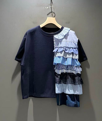 Ocean Breeze Spliced Frill Tee