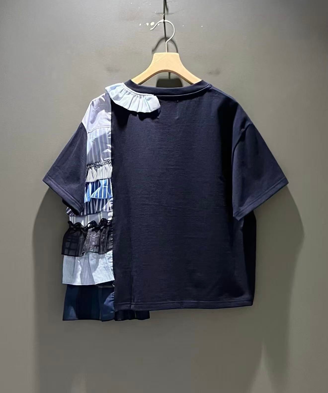 Ocean Breeze Spliced Frill Tee